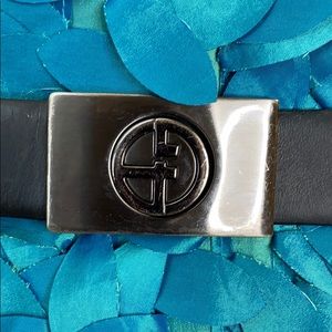 Giorgio Armani dress belt reversible expresso cow